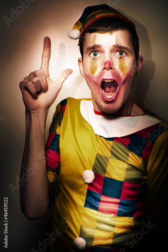 Photo: Clown Bank Robber Performing A Copyspace Holdup Clown Bank Robber Performing A Copyspace Holdup