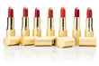 Foto: row of red lipsticks row of red lipsticks