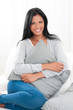 Young woman relaxing at home