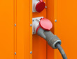 Starkstrom-Anschluss - Stecker und Steckdose