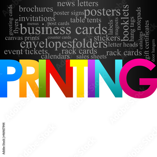 Vector: Printing Background Printing Background