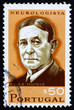 Postage stamp Portugal 1966 Salazar Bridge, Lisbon