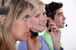 Team of teleworkers
