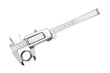 Trammel vernier on a white background  with detail.