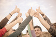College Students with Thumbs Up