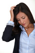 A perplexed woman