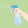 spray bottle vector