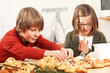 kids preparing a yeast dough