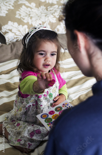 Photo: Child rewarded for good behavior Child rewarded for good behavior