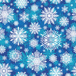 Vector: Seamless winter snowflakes vector background Seamless winter snowflakes vector background