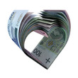 PLN Notes in a Heart Shape