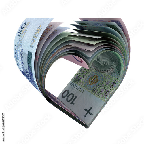 Photo: PLN Notes in a Heart Shape PLN Notes in a Heart Shape