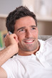 Man talking on his mobile phone