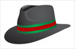 Vector: hat isolated on white background hat isolated on white background