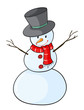 a snowman