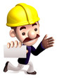 Ran a construction site staff to give us a business card. 3D Job