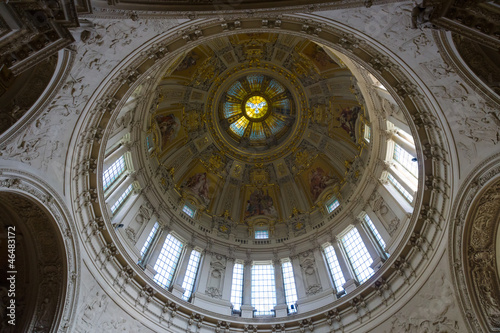 Photo: Berlin Cathedral (Berliner Dom). The dome inside. Berlin Cathedral (Berliner Dom). The dome inside.
