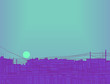 Illustration - the evening sun.