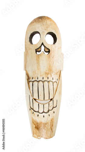 Photo: Tribal African mask used in traditional ceremonies isolated Tribal African mask used in traditional ceremonies isolated