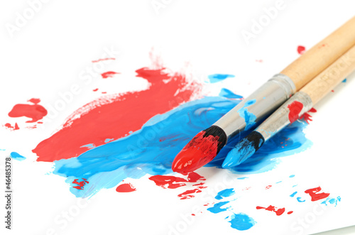 Photo: brush and paint scratch brush and paint scratch
