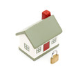 Photo: miniature house with lock miniature house with lock