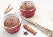 Chocolate brownie cake with cinnamon