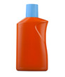 Foto: Orange plastic bottle isolated on a white background ( clipping Orange plastic bottle isolated on a white background ( clipping