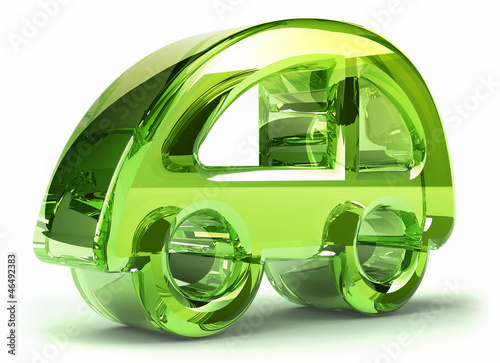 Illustration: Green car Green car