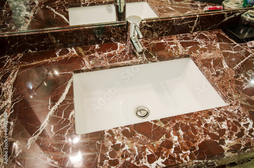 Photo: Sink in marble stand Sink in marble stand