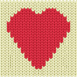 Knitted heart