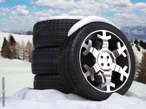 Illustration: Winter wheels set Winter wheels set