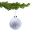 Golfball als Weihnachtskugel