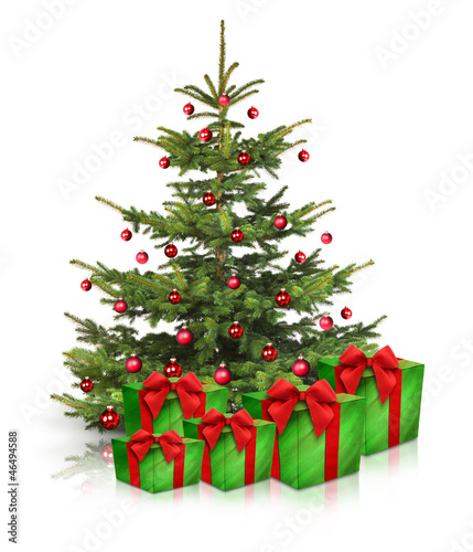 Photo: Geschenke und Weihnachtsbaum Geschenke und Weihnachtsbaum