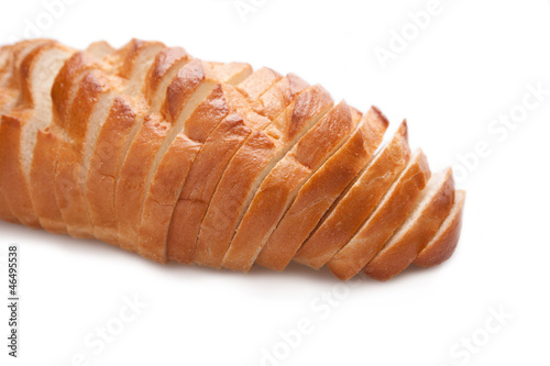 Photo: Sliced bread isolated on white Sliced bread isolated on white