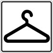 Schild weiß - Garderobe