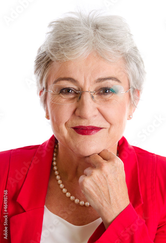 Photo: Seriöse ältere Dame Seriöse ältere Dame