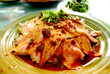 Traditional Sichuan food cooked pork in Chengdu, China.