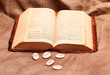Photo: Old open bible Old open bible