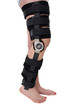 Woman wearing a leg brace