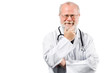 senior medical doctor on clinic