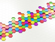 Illustration: Abstract Colorful Hexagons Abstract Colorful Hexagons