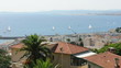 Panorama of Nice. Yachts in sea