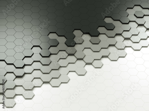 Illustration: Abstract Hexagons Abstract Hexagons