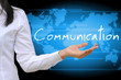 working women hand holding communication