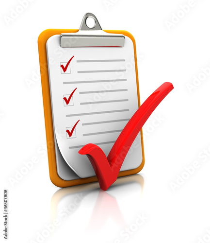 Illustration: Clipboard with checklist Clipboard with checklist