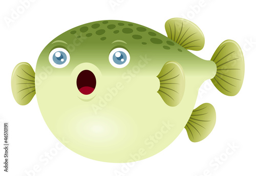 Vector: Illustration of a puffer fish Illustration of a puffer fish