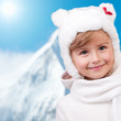 Foto: Winter fun , snow, cute kid at winter time Winter fun , snow, cute kid at winter time