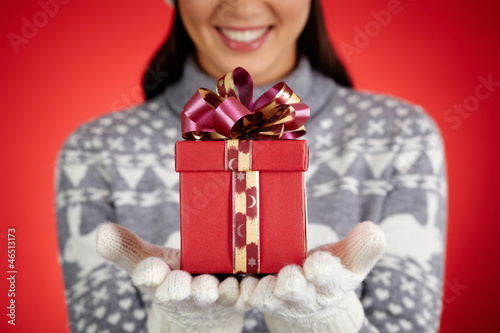 Photo: Gift on hands Gift on hands