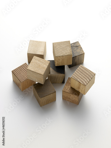 Photo: wooden cubes - cubi di legno wooden cubes - cubi di legno