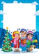 Vector: Christmas theme frame 9 Christmas theme frame 9